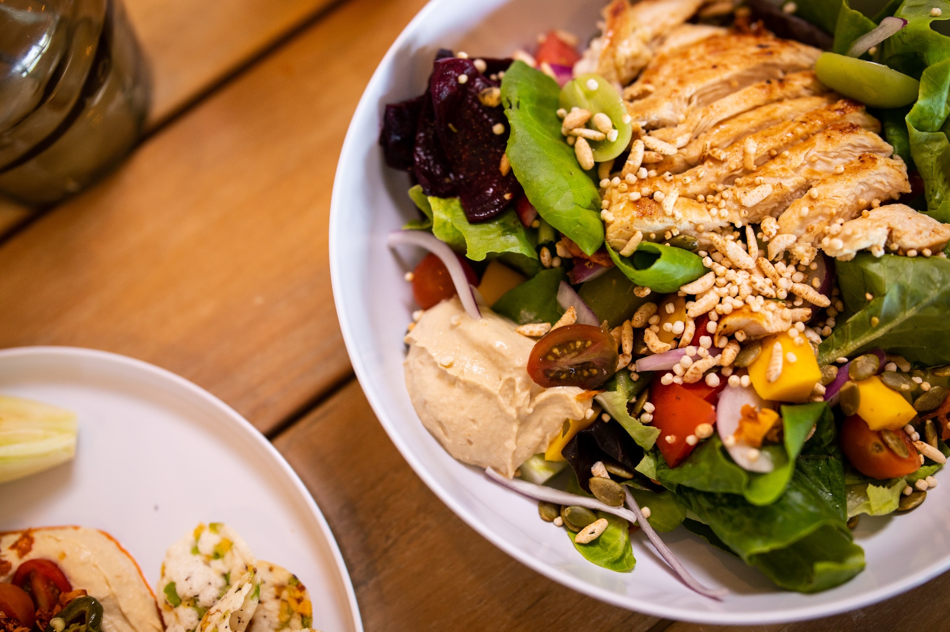 Chicken Hommus Salad